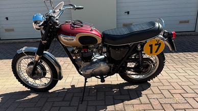 Moto Triumph Tr6 -1969 S.Mc Queen ISDE