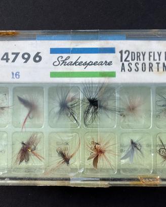 Mosche secche Shakespeare Vintage Shimano Daiwa