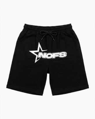 Shorts NOFS Nofate Studio Neri Pantaloncini