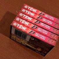 Cassette audio TDK D-60EB IEC I/ TYPE I - 5 Pack