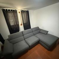 divano angolare tessuto 