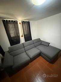 divano angolare tessuto 