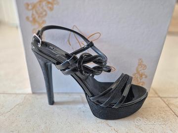 Scarpe donna Galant nere n.38 tacco alto e plateau