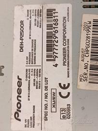 Autoradio pioneer DEH-P2500R,