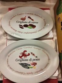 Servizio piatti ovali  per grigliate 