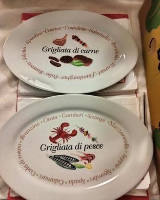 Servizio piatti ovali  per grigliate 