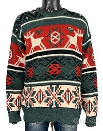 Lacoste Vintage Maglione Uomo XL 6 Alpaca Nordic