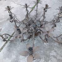 lampadario in ferro battuto 