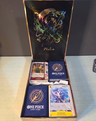 Lotto carte One Piece Card Game Holo + scatola