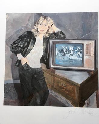 Joni Mitchell Rarissima stampa con firma