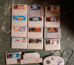 Lotto console Super Nintendo e giochi