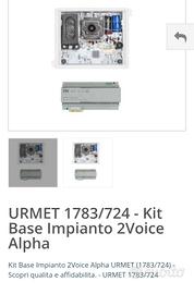 URMET 1783/724 - Kit Base Impianto 2Voice Alpha