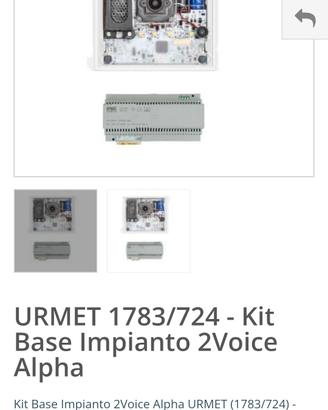 URMET 1783/724 - Kit Base Impianto 2Voice Alpha