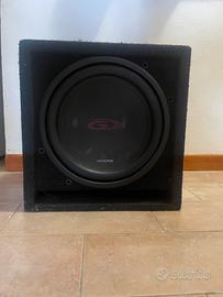 cassa per macchina più amplificatore