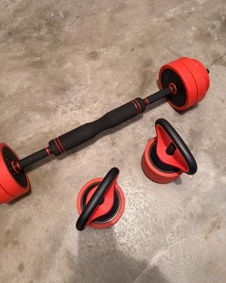 set di pesi con kit per manubri, bilanciare…