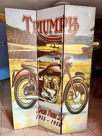 Separe' con doppia immagine Triumph e auto d epoca