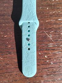 Cinturino 20mm silicone floreale 