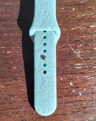 Cinturino 20mm silicone floreale 