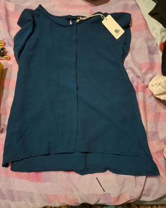 maglietta donna blu