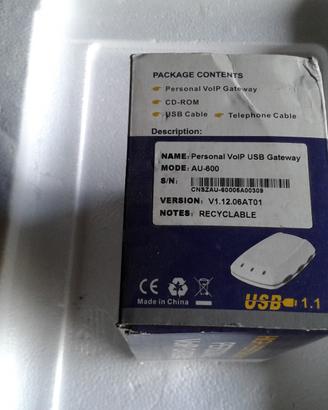 Personal Voip Usb Gateway AU-600 Skype