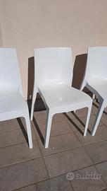 Sedie in policarbonato bianco 