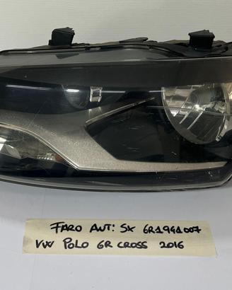 FARO ANTERIORE SINISTRO VOLKSWAGEN Polo Cross Seri