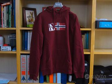 Felpa Napapijri maniche lunghe con cappuccio