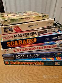 lotto di 7 giochi anni 80. Prime edizioni original