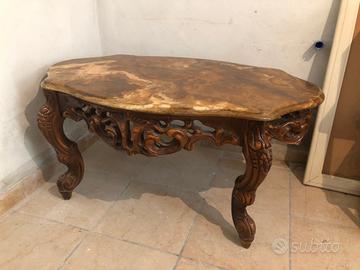 Tavolino stile luigi xv piano marmo zona Piemonte