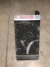 Radiatore kart pompa acqua e puleggia