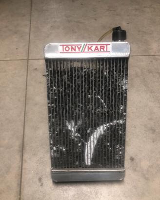 Radiatore kart pompa acqua e puleggia