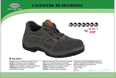 Stock di CALZATURE PROFESSIONALI e INFORTUNISTICA