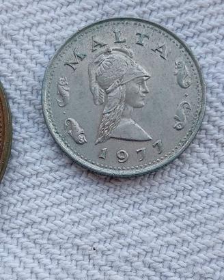 Lotto 3 monete di Malta