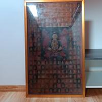 Thangka Orientale dipinto su tela - Incorniciato