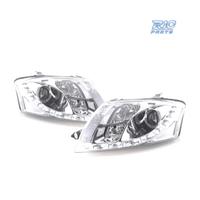 FARI AUDI TT 98-05 LUCE DIURNA A LED FONDO CROMATO