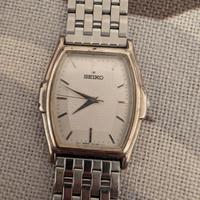 Orologio vintage seiko tonneau rettangolare 