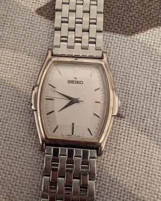 Orologio vintage seiko tonneau rettangolare 