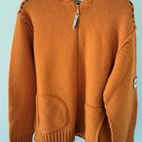 Maglione Arancio con zip pacific trail 