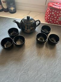 Servizio da Tè Orientale Giapponese in Ceramica