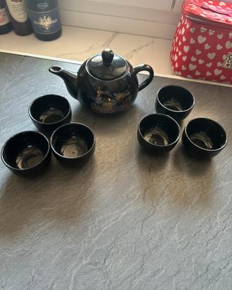Servizio da Tè Orientale Giapponese in Ceramica