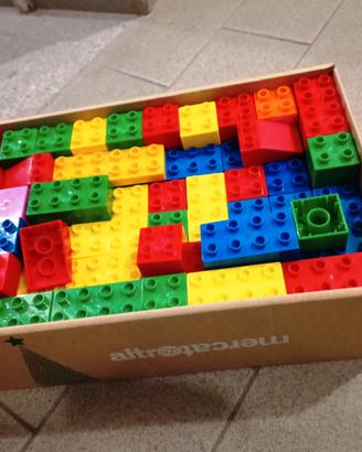 mattoncini grandi colorati simili ai Lego Duplo +