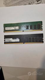 2 banchi ram ddr4 8gb