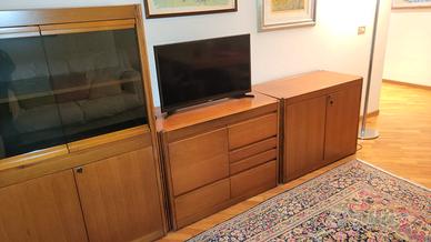 Mobili sala Molteni linea 4D di Angelo Mangiarotti