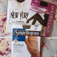 Set 3 paia di collant nuove