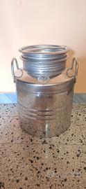 Contenitore/Lattiera in acciaio inox 20Lt. Vintage