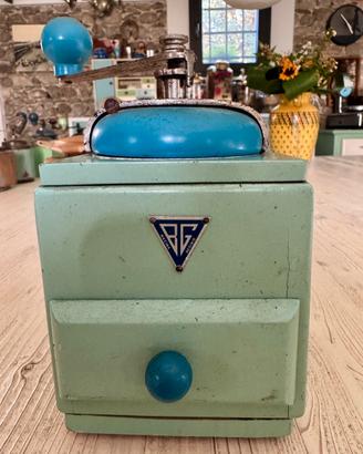 Macinacaffè vintage B.G. Macina Acciaio anni 50/60