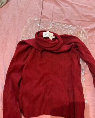 maglione Calvin Klein Jeans color bordeaux