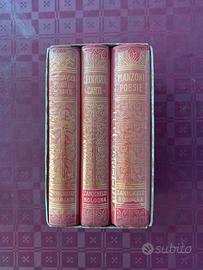 Libri poesie Carducci Leopardi Manzoni