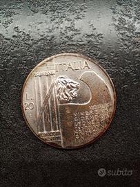 Moneta 20 lire Benito Mussolini 