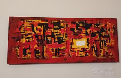 Quadro stampa moderna astratta su  50x120 